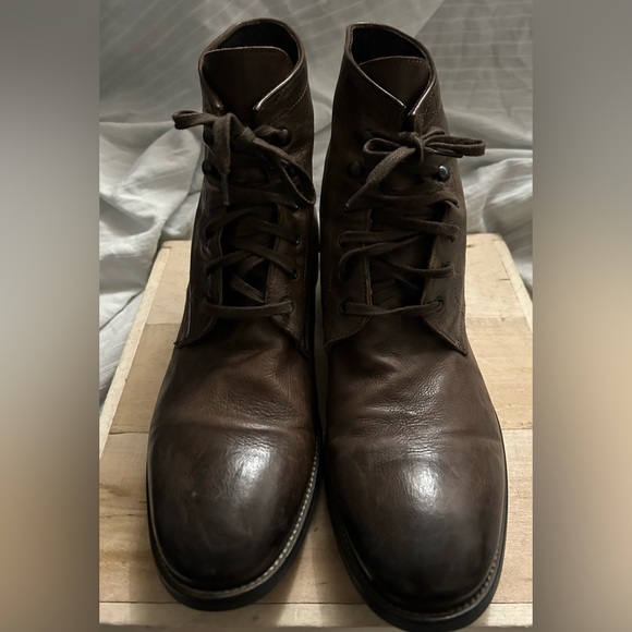 To Boot New York Boots Mens Leather Distressed Adam Derrick Vero Cuoio Size 13 - Picture 1 of 10